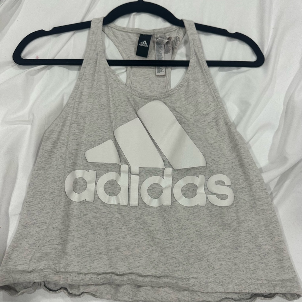 Adidas Women's Light Gray Tank Top